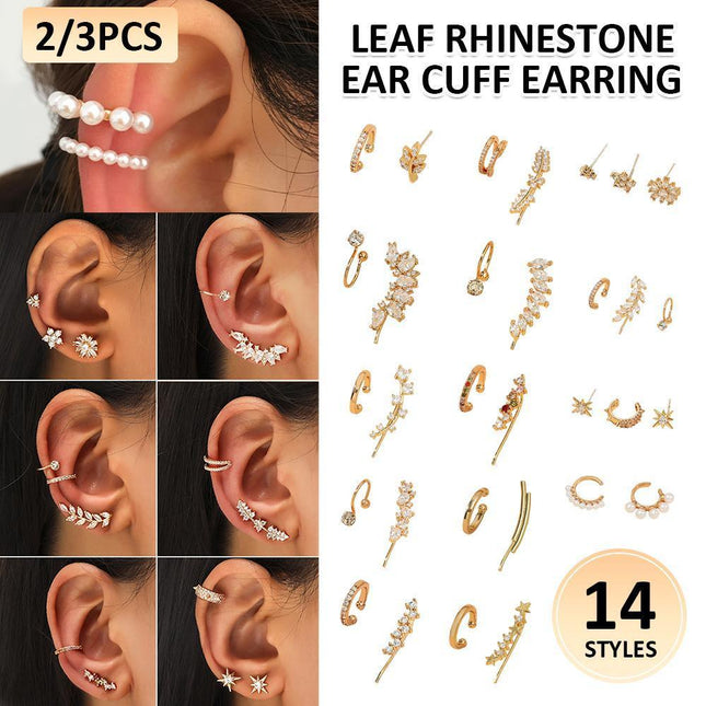 Simple Ear Clips No Piercing Stud Earrings Set Non Pierced Fashion Jewellery