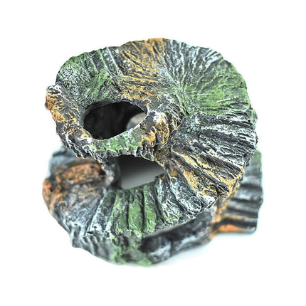 Spiral Turtle Platform Aquarium Ornament Landscape Decoration for Fish Tank