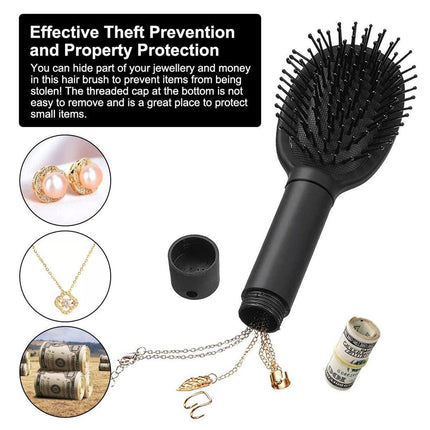 Secret Compartment Hair Comb Multi-functional Storage Hidden Money Medicine Box