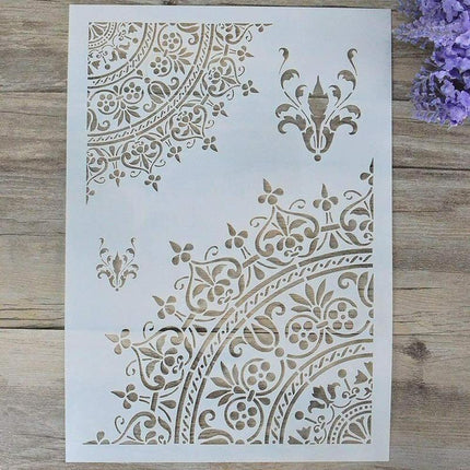 A4 DIY Craft Mandala Stencils Template For Walls Painting Scrapbooking Stamping - Aimall