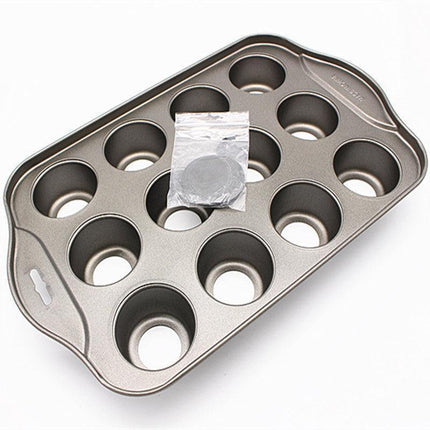 12 Cups Individual Mini Cheesecake Cake Pan Tin Loose Base Cheese Cake Mould Pan - Aimall