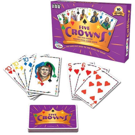 Five Crowns Card Game 5 Suites Classic Original Family Party Rummy Style Play - Aimall