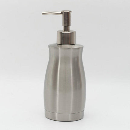 304 Household Stainless Steel Liquid Soap Lotion Shampoo Dispenser Bottle 400ML