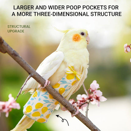 Adjustable Parrot Diaper Bird Flight Suit Tiger Skin Peony Special Supplies