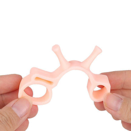 White Bunion Corrector Toe Separators Silicone Gel Elastic Straighteners Spacers - Aimall