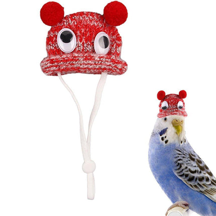 Adjustable Knitted Woolen Hat for Pet Dutch Pig Hamster Funny Decorative Hat