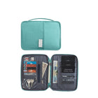 Waterproof Passport Holder Travel Document Wallet RFID Bag Family Case Organizer L - Aimall