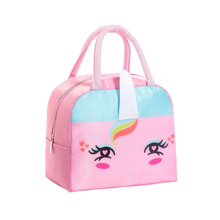 3D Bento Lunch Bag Cartoon Handbag Insulated Food Box Bag for Students LunchTote