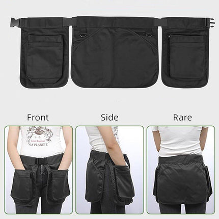 Gardening Apron Half-length Waist Bag Tool Work Clothes Adjustable Short Apron