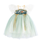 Girls Hanfu Chinese Style Princess Dress Green Traditional For Girl Clothing