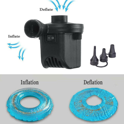 12V/240V Electric Air Pump Inflator Deflator Pumps for Airbed Bed Mattress Pool Aimall