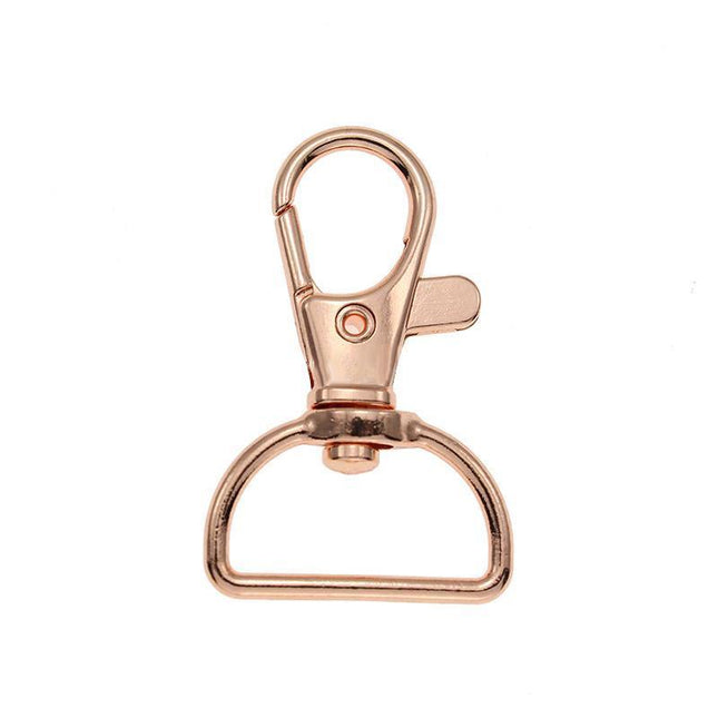 10x 20MM Lobster Clasp Swivel Trigger Clip Keychain Snap Hook Key Ring Rose Red - Aimall