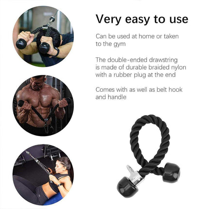 Home Fitness Equipment Pull Down Training Set Tricep Workout Accessories Gym
