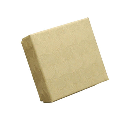 25X Jewelry Gift Boxes Shell Pattern 7.5CM Small GiftBox Empty Jewelry With Foam