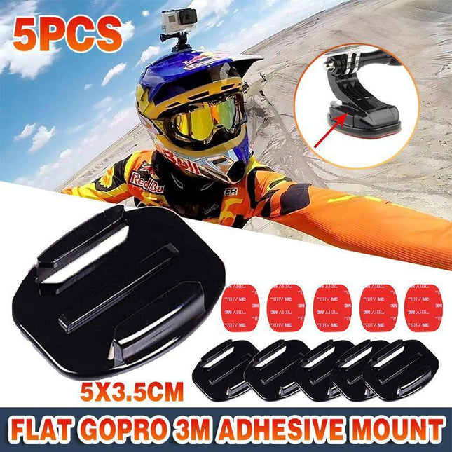 5 x Flat GoPro 3M Adhesive Mount For ALL Go Pro Hero Cameras - Sticky Mount - Aimall