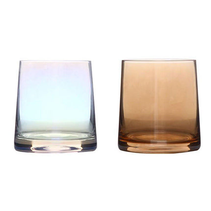 2PCS Hotel Household Glass Toothwash Cups Set Simple Gargle Toothwash Cup