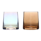 2PCS Hotel Household Glass Toothwash Cups Set Simple Gargle Toothwash Cup
