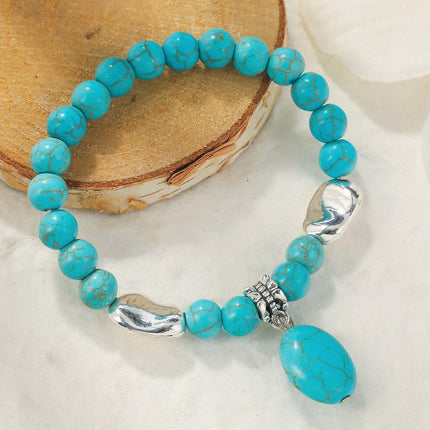 Turquoise Bracelet Adjustable Natural Stone Friendship Bracelets Gift