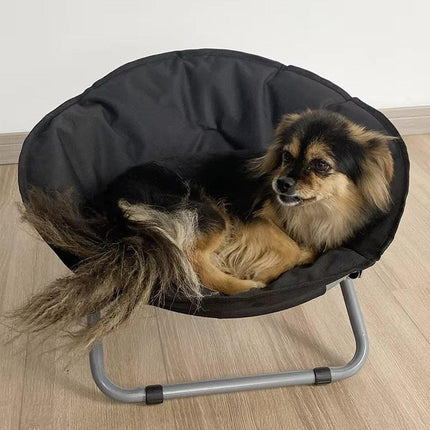 Folding Pet Bed Chair Portable Round Dog Bed Cat Bed Cushion for Pets Indoor Use