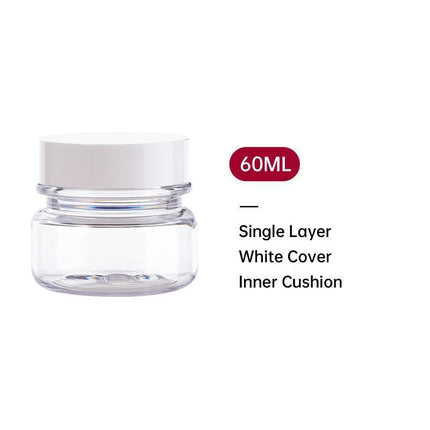 10pcs PET Plastic Cosmetic Bottles Refillable Travel Face Cream Containers