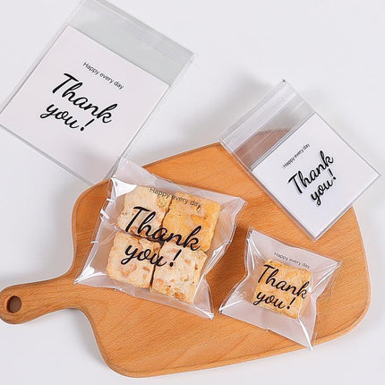 500 Pack Self Adhesive Cookie Packaging Bags Vibrant Designs OPP Material