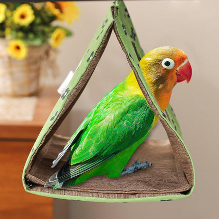Triangle Hanging Bird Nest Parrot Sleeping Bed Summer Shelter for Other birds