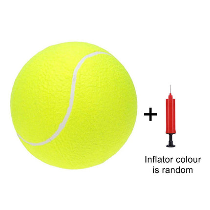 Inflatable Tennis Ball Pet Toy for Dogs Training Interactive Play Fetch Fun