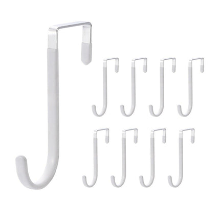 10PCS Adjustable Over the Door Hanger Hooks Organizer for Front and Back Doors