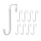 10PCS Adjustable Over the Door Hanger Hooks Organizer for Front and Back Doors