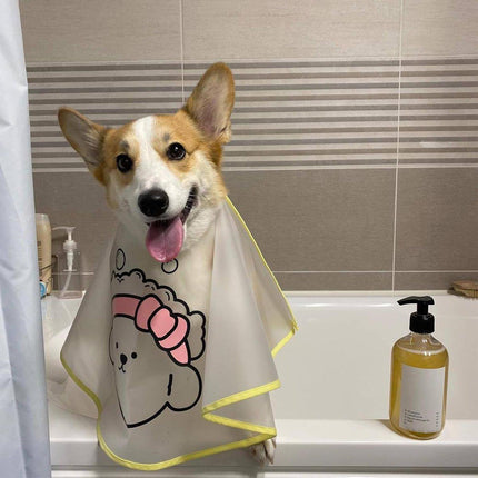 Pet Grooming Bathing Cloth Cleaning Coat Waterproof Cloak Cover for Dogs Cats
