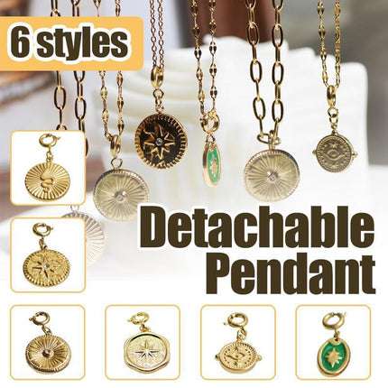 Fashion Detachable Titanium Steel Pendant Various Styles Gift For Woman Lady - Aimall