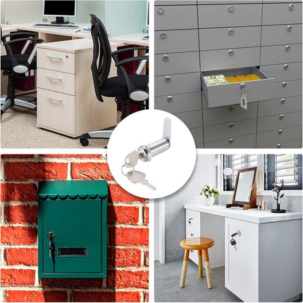 1/5/10pcs File Cabinet Drawer Milk Box Swivel Lock Small Round Security Lock