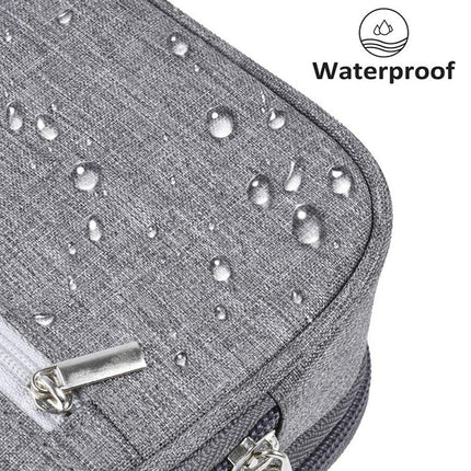 2pcs Large Capacity Multifunctional Pencil Case Storage Bag for School Office