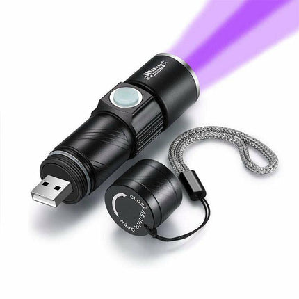 UV Ultra Violet LED Flashlight Blacklight Light 395 nM Inspection Lamp Torch - Aimall