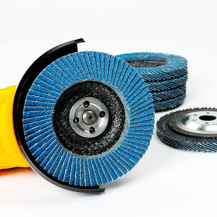10pcs Flap Disc 40/60/80/120 Grit Angle Grinder Wheel Set Durable Sanding Tool