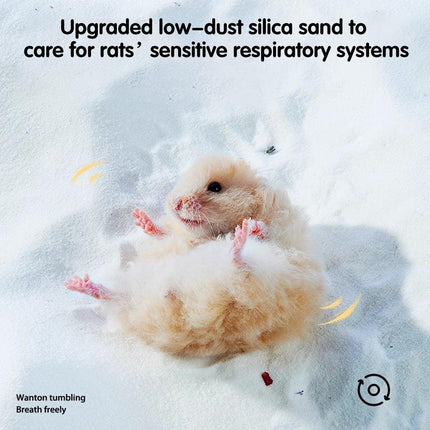 Hamster Bath Sand Set Low Dust Urine Sand Deodorizing Toilet Golden Bear Product