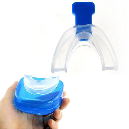 2 Set Anti Snore Stop Snoring Sleep Apnea Mouthpiece Tray Stopper Mouthguard - Aimall