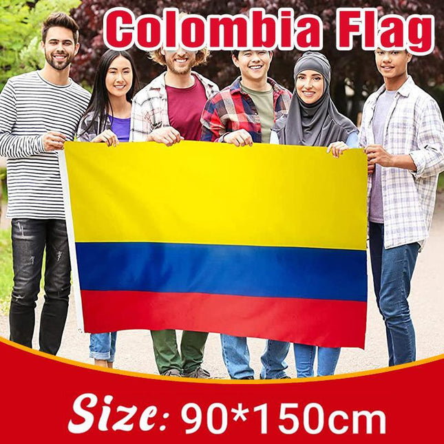 Large Colombia Colombian Flag Heavy Duty Outdoor CO 90x150cm - 3x5ft - Aimall