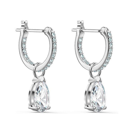 Exquisite Teardrop Drop Earrings with Cubic Zirconia Accents