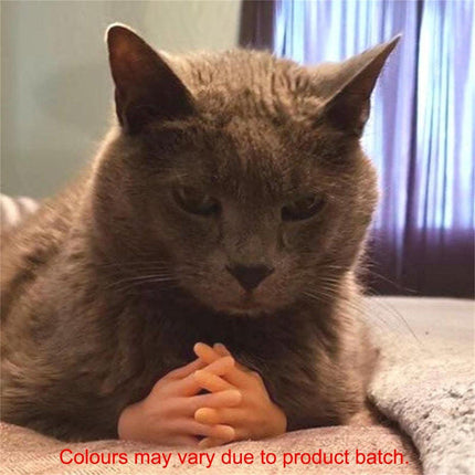 6PCS Cute Cat Finger Covers Soft Rubber Stretchy Mini Simulation Hands Fun Toy