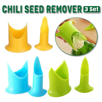 3set Fruit and Vegetable Corer Seed Remover Kitchen Tool for Easy Food Prep