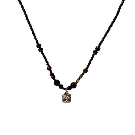 Handmade Beaded Collarbone Necklace for Women Luxury Couple Niche Neckchain
