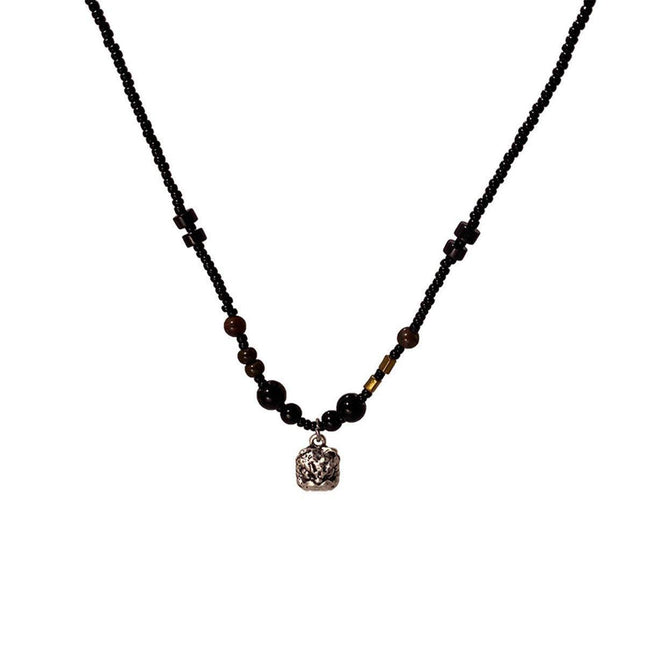 Handmade Beaded Collarbone Necklace for Women Luxury Couple Niche Neckchain