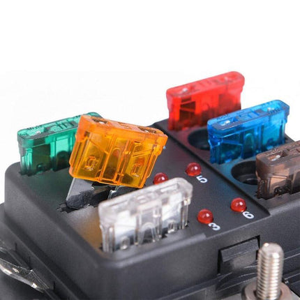 100 Standard Blade Auto Car Assorted Fuses Assortment Kits Sets 2A-35A With Box - Aimall