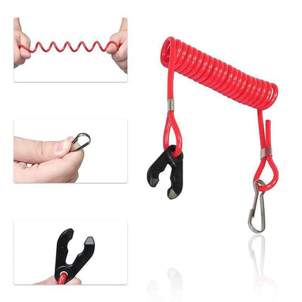 Boat Outboard Engine Motor Kill Stop Switch Safety Tether Lanyard For Yamaha - Aimall