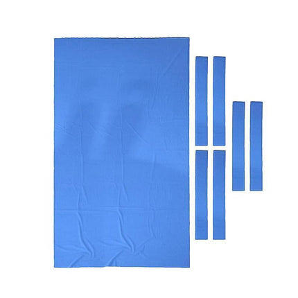 7Pcs Worsted Billiard Snooker Pool Table Cover Cloth W/ Felt Strip Heavy Duty 7FT - Aimall