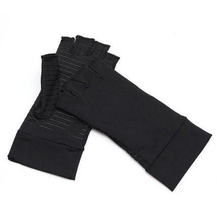 Compression Copper Arthritis Gloves Hand Wrist Brace Finger Pain Relief Support - Aimall