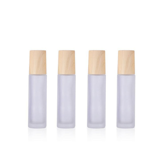 5X10ml Glass Bottle Roller Rollerball Perfume Frosted Essential Oil Roll On Ball - Aimall