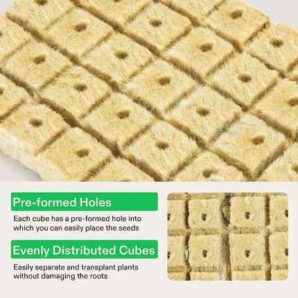 25X25 Type 100 Grain/Bag Soilless Culture Hydroponic Seedling Rock Wool Substrate