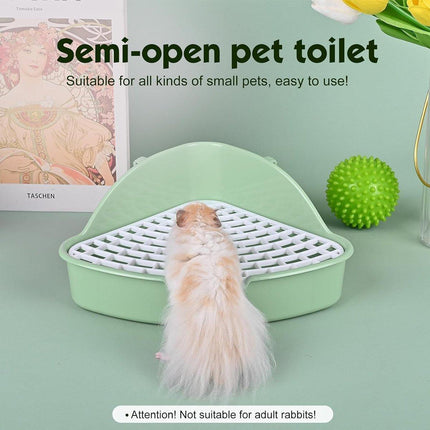 Rabbit Litter Box And Small Animals Pet Toilet Pee Pad Supplies Potty Rabbit - Aimall